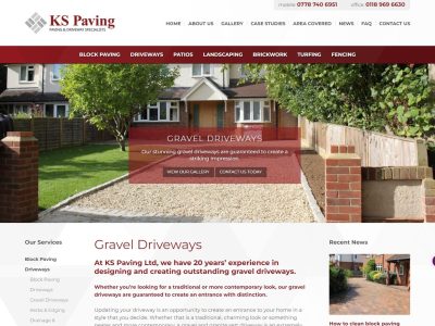 Brand New Custom Website and Logo for Reading Paving Company 2