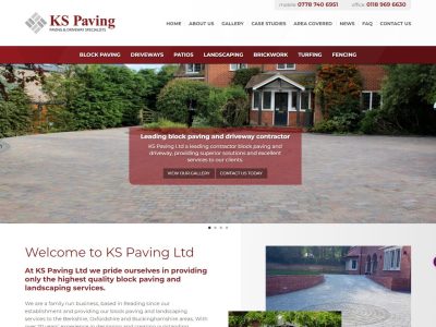 Brand New Custom Website and Logo for Reading Paving Company