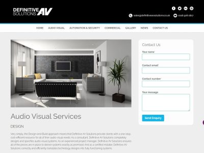 Website Upgrade for Local AV Installation Company wordpress