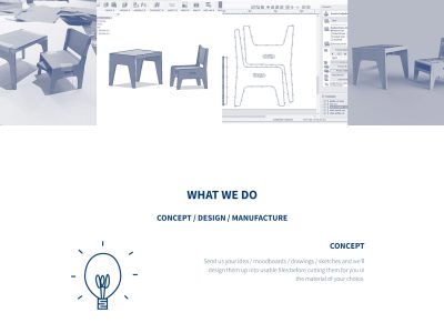bespoke web design one page layout 2