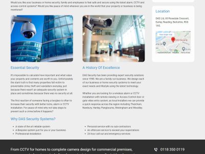 professional website for security company in reading