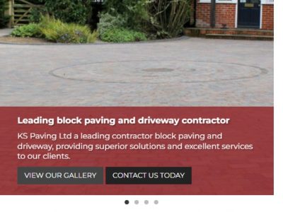 responsive website design for paving company in reading