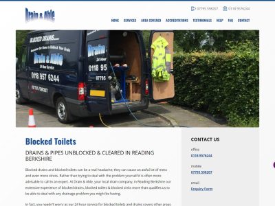 wordpress Website and SEO Overhaul for Drainage Company in Reading 2